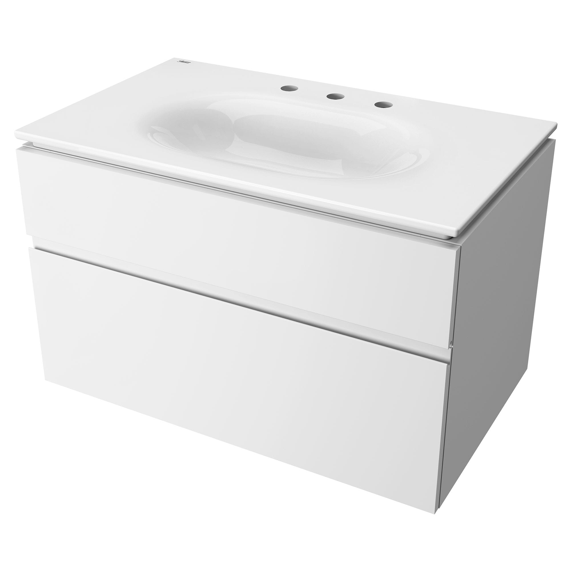 Dessus de meuble-lavabo Studio S 33 po - trous de robinet à entraxe de 203 mm (8 po)